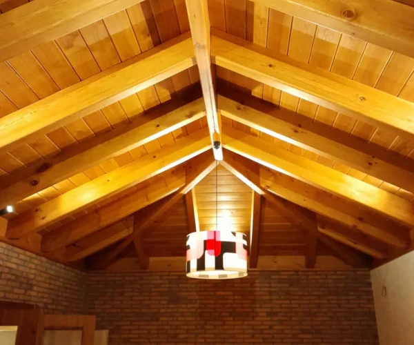 Techo interior de madera