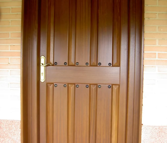 PUERTA DE TABLA CON CLAVOS