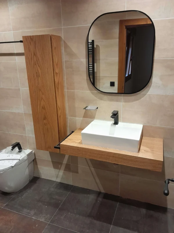 Mobiliario baño acabado ecológico
