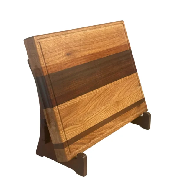 tabla de cortar de madera con distintas tonalidades