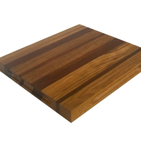 tabla de cortar madera estilo mosaico en veta